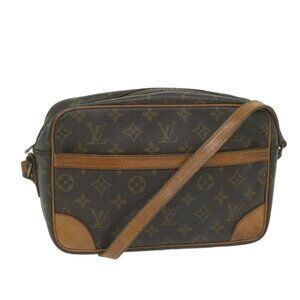 Authentic LOUIS VUITTON Monogram Trocadero 27 Shoulder Bag M51274 LV